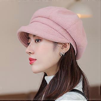 Kvinner Newsboy Cap Warm Visir Beret Hatter Soft Newsboy hatter for kvinner Girl