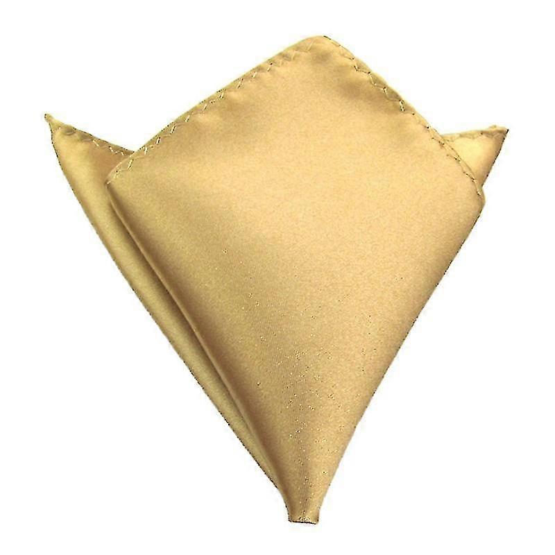 Men's Polyester Satin Handkerchief 9 Colors Solid Plain Pocket Square Hanky