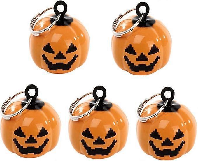 4 قطع اليقطين على شكل جرس طوق سحر هالوين ديكورتاسیون شكل اليقطين أجراس الأليفة جمجمة ملحقات الراحة النمذجة