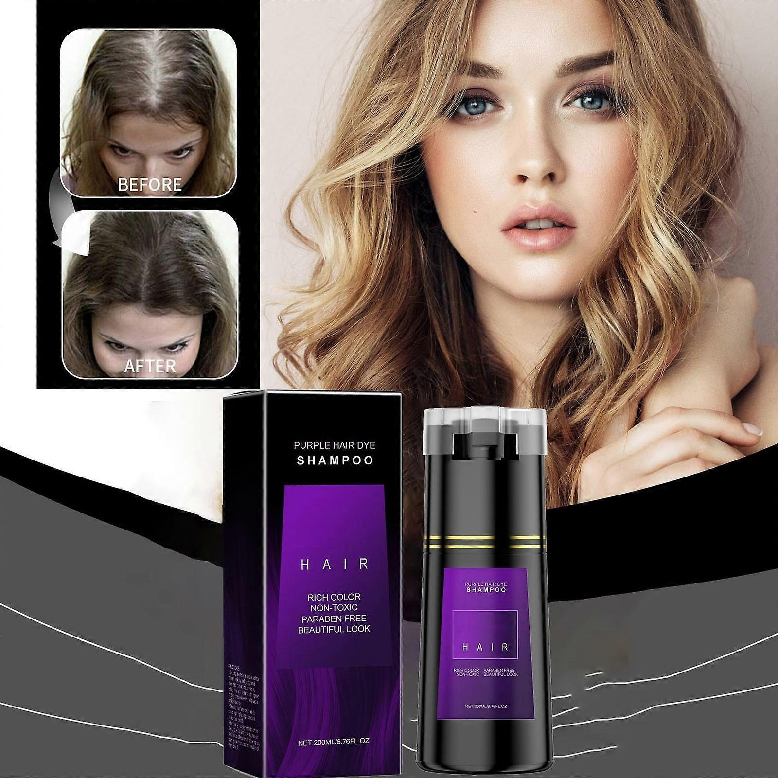 Kampaamo Hiusväri Shampoo Seerumit Hiusväri Shampoo Phytocare Pitkäkestoinen väriväri 200ml