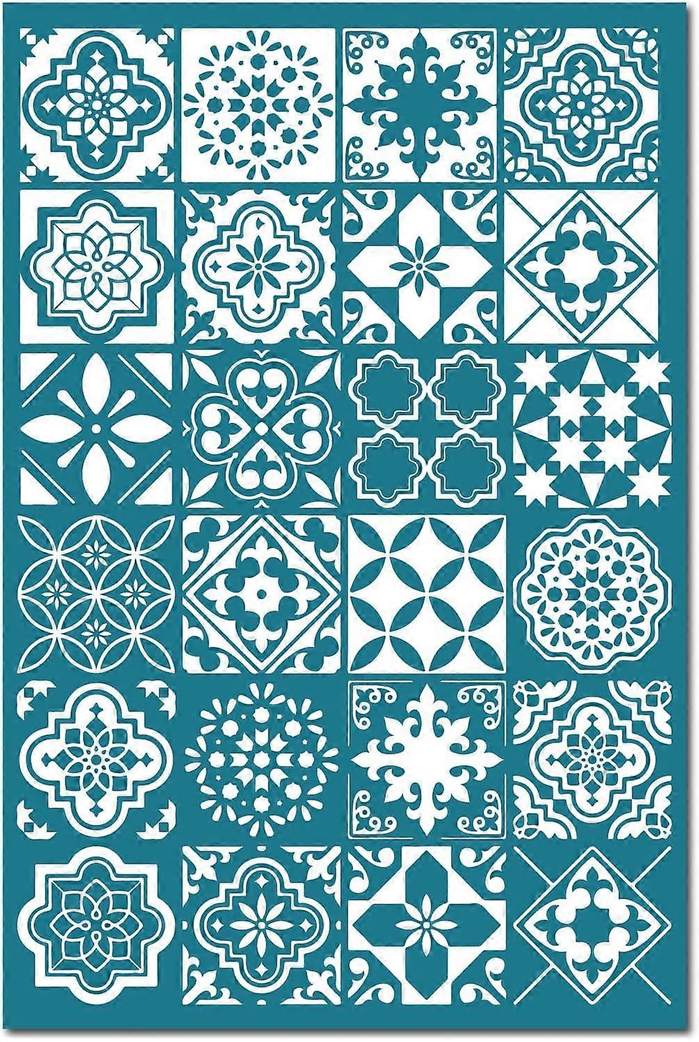 ポリマークレイ用シルクスクリーンステンシル再利用可能なシルクスクリーンプリントキット自己接着印刷DIYアートイヤリングジュエリー木製ファブリックウォールTシャツを作る