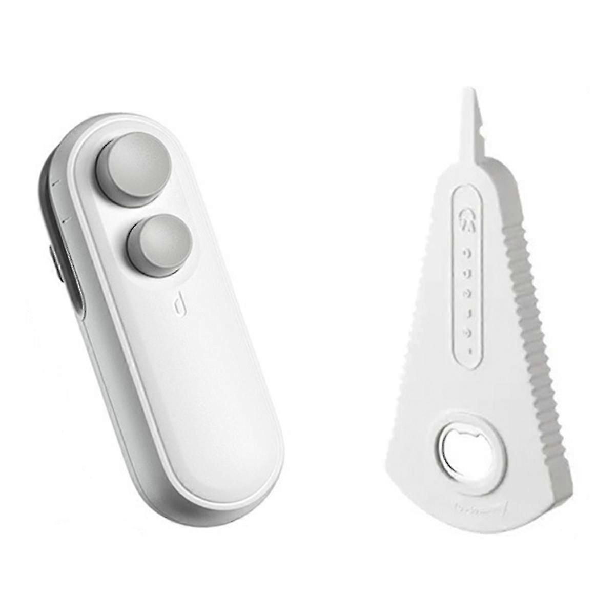 Mini Bag Sealer, 2024 Upgrade TYPE-C Rechargeable Bag Sealer for Sealing & Cutting, Portable Handhe