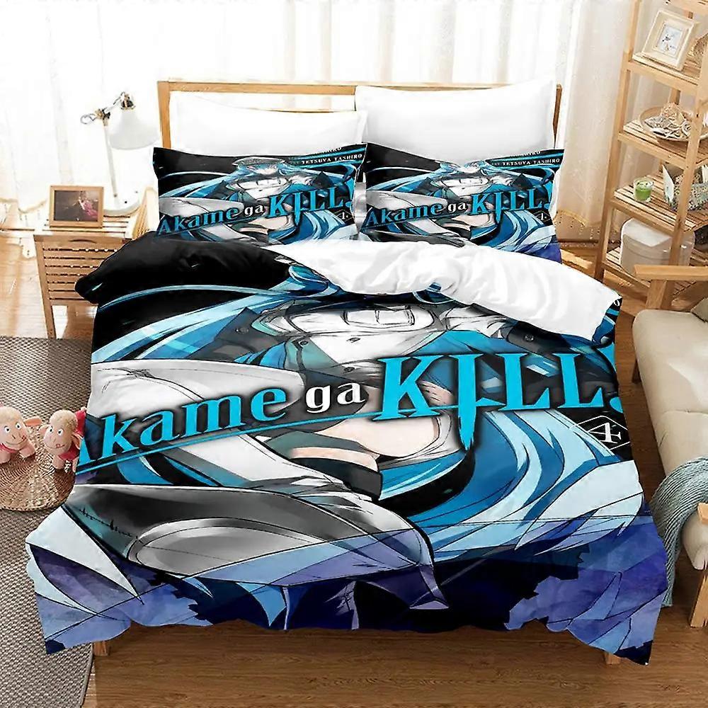 a849 Lakan Mode Anime Döda sängkläder set pojkar flickor tvillingstorlek påslakan örngott säng barn vuxen hemtextilier lakan iip849