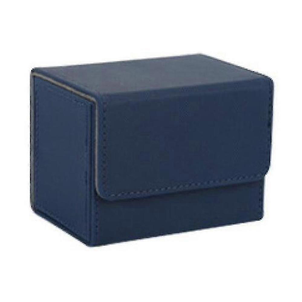Card Box Side-loading Card Box Deck Case For Yugioh Card Binder Holder 100+,dark Blue