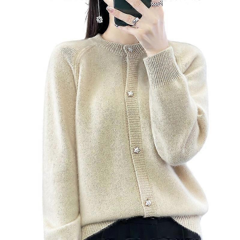 Women's Wool Thick Half Turtleneck Cardigan