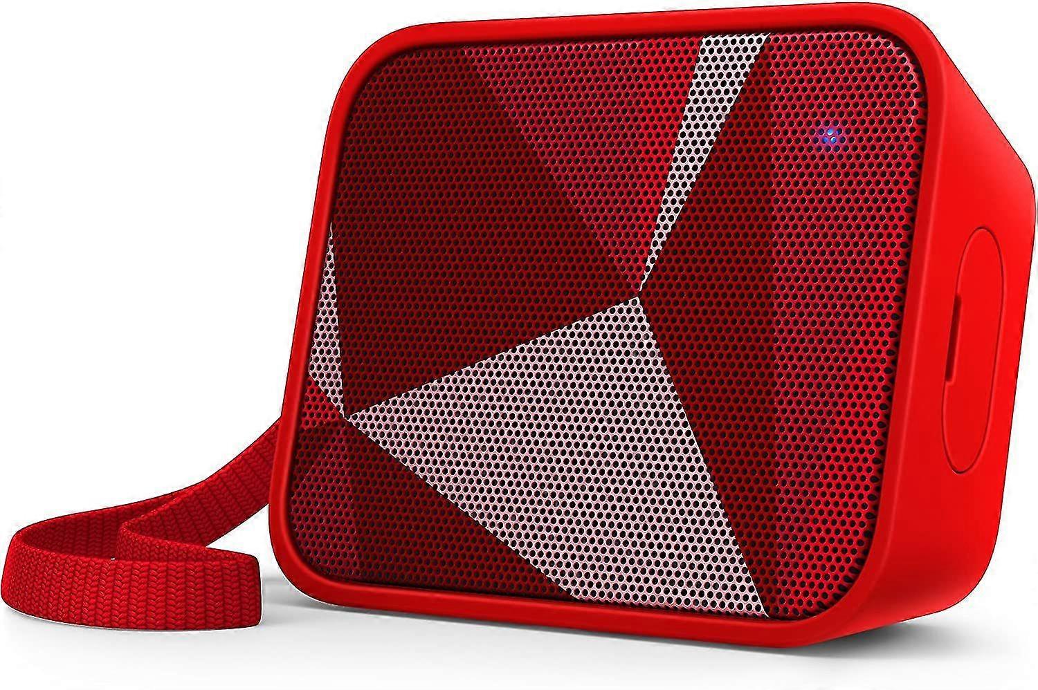 Philips BT110 Portable Mini Bluetooth Speaker (Splash-proof, 8 Hour Battery)(Red)