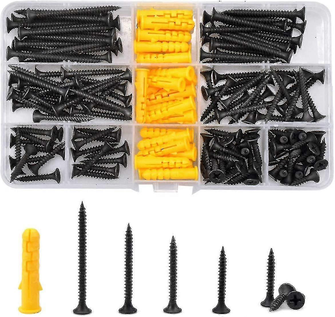 M3.5 Countersunk Phillips Countersunk Screw Assortment Repair Tool Kit With Plastic Plug And St Kui-2a