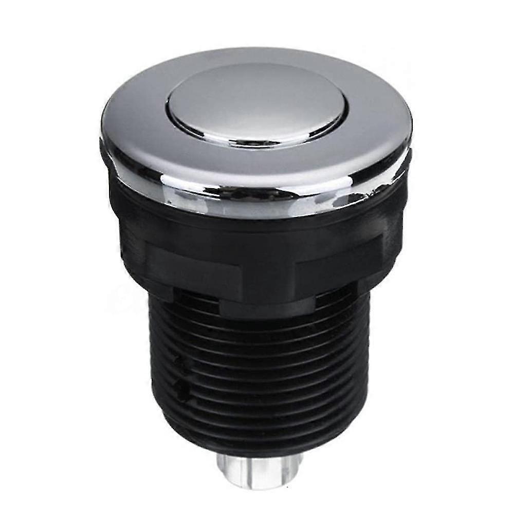 Pneumatic Push Button Switch for Bathtub, Spa, Waste, Waste, Black, 34mm,SEMAket,Black