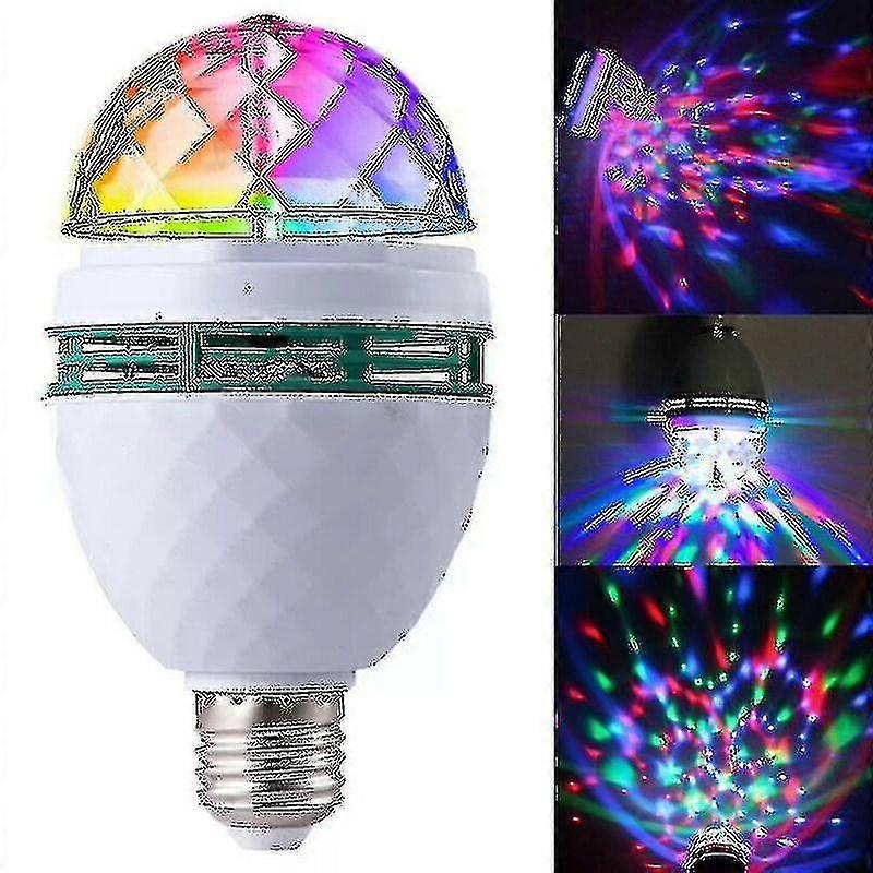 Crystal Ball Stage Light Bulb Lamp Rotating Disco Automatic