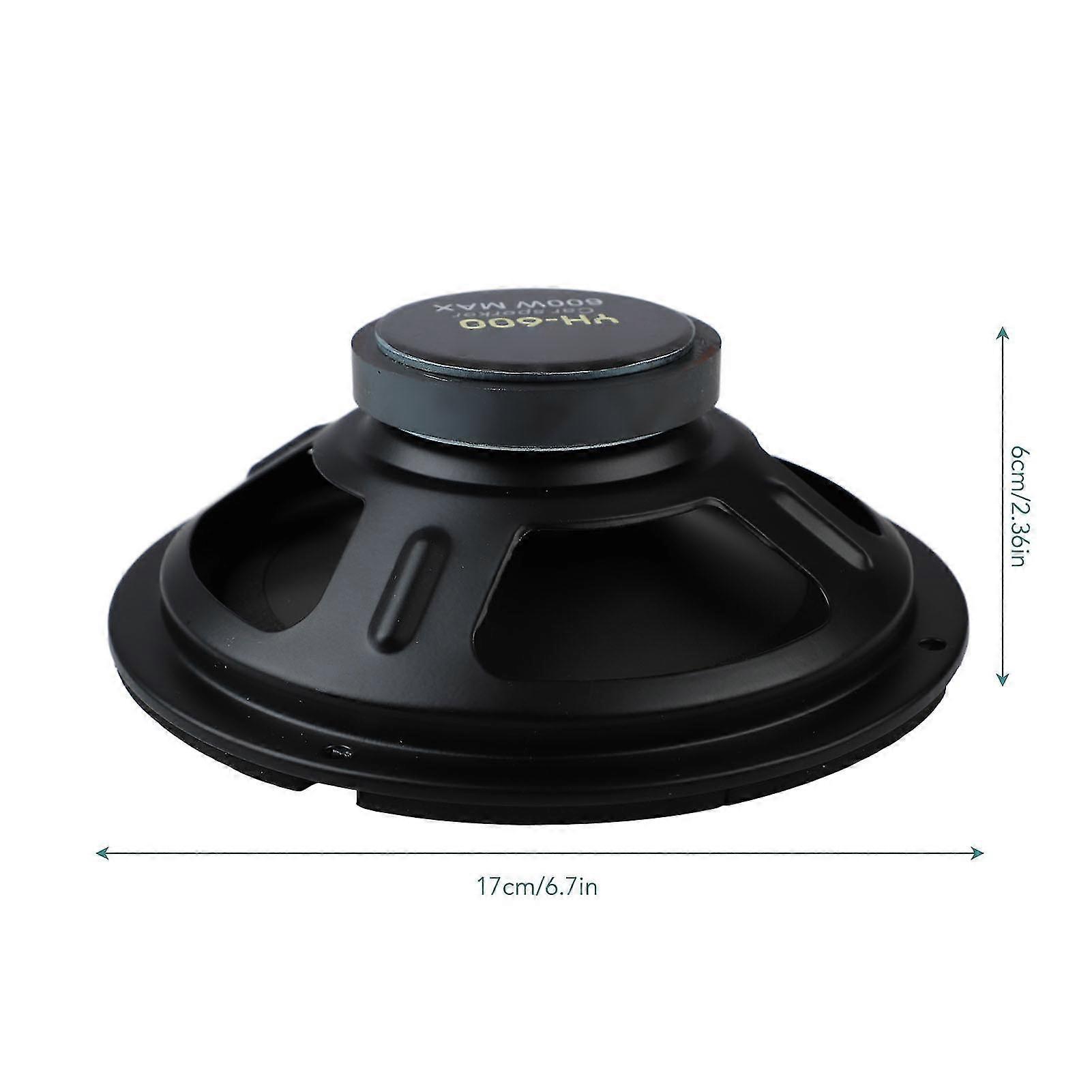 Powerful 6in Car Speaker with Noise Reduction compatible with High Density Magnet and Strong Stereo Sound
