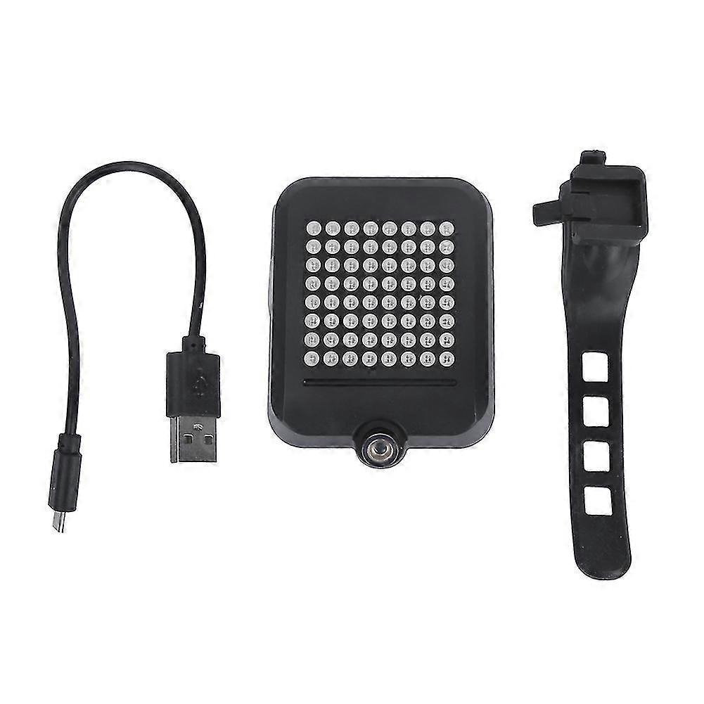 Intelligent Induction Bicycle Turn Signal Brake Light USB Charging