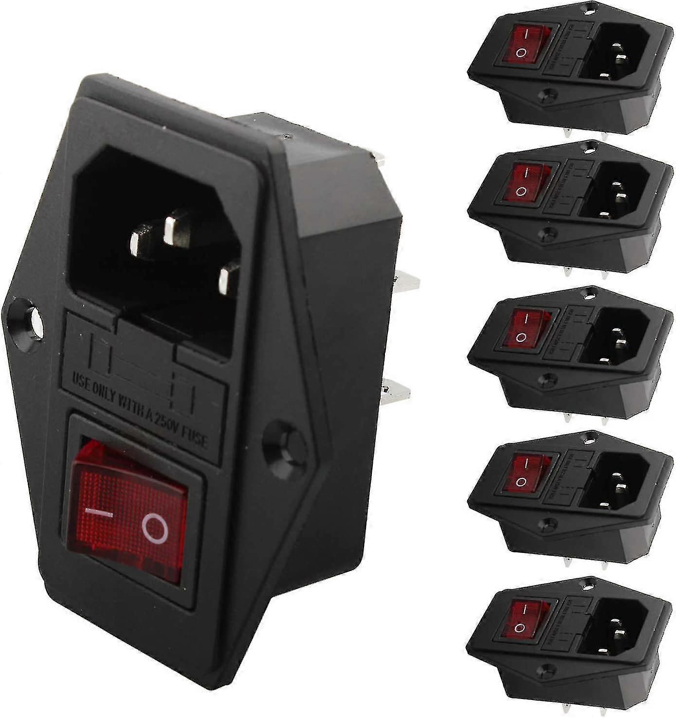 Iec 320 C14 Adapter Connector, F Mount Connector -250v/10a F Plug With S Iec O Socket F Socket