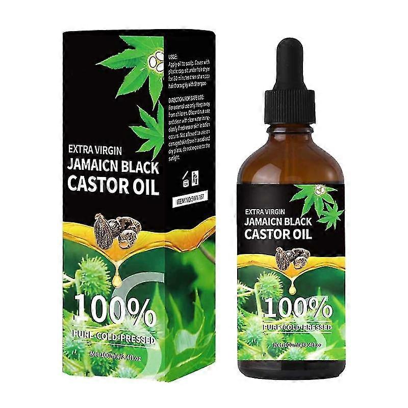 100 مل زيت الخروع مع زيت الخروع الطبيعي والنقي فيتامين E لنمو الشعر