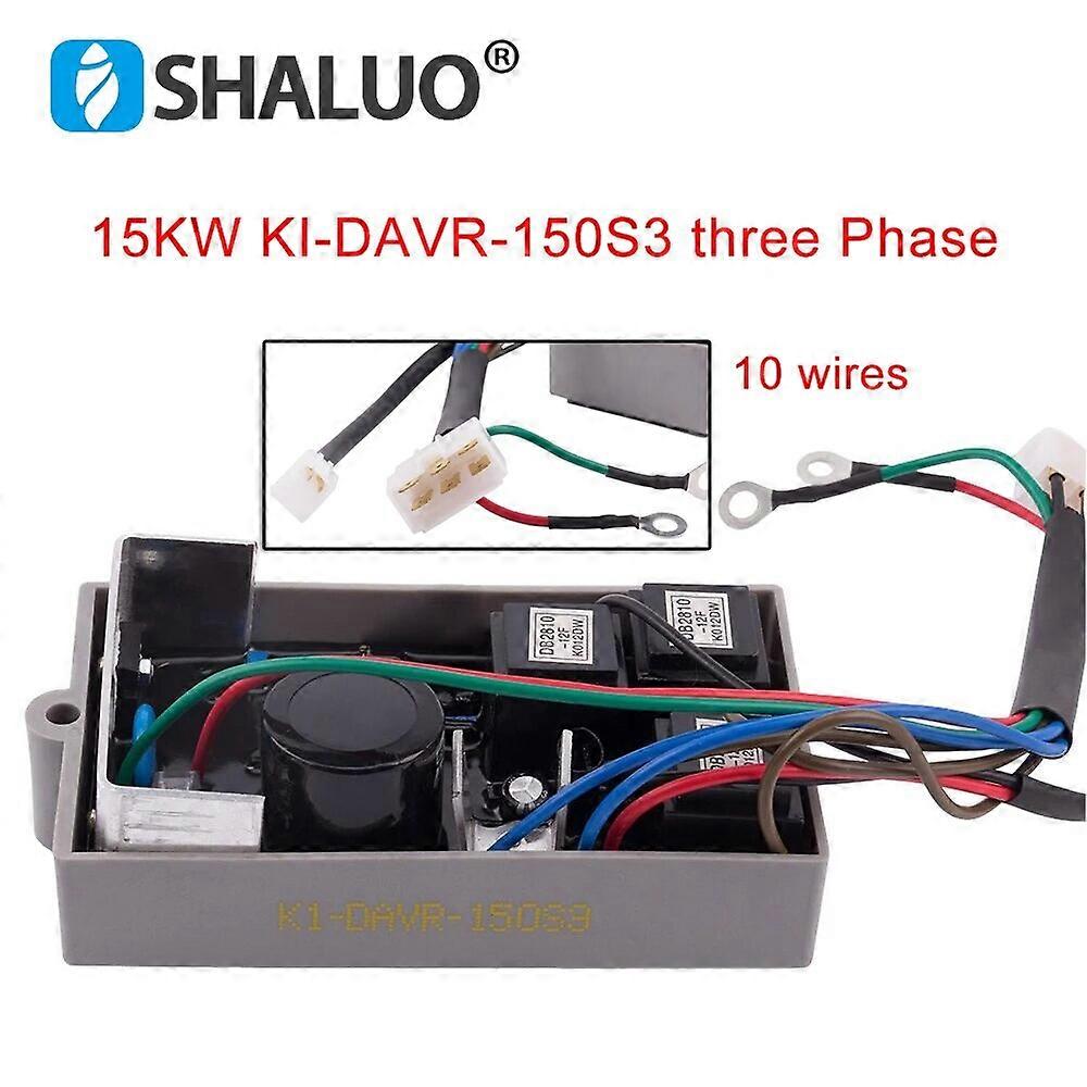 KI-DAVR-150S 220V AVR Automatic Voltage Regulator Single Phase Module 15KW Kipor Generator Alternator Parts KI-DAVR-150S 3 phase