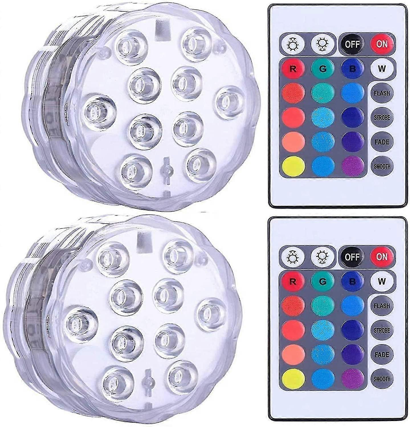 Submersible Led Lights, Multicolor Lights Waterproof Underwater Light