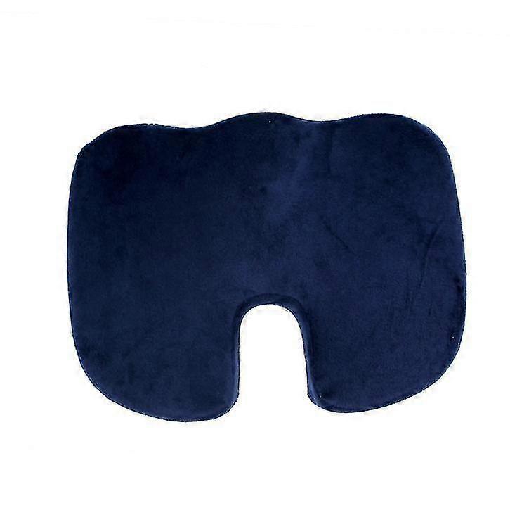 Office Driving Buttocks Cushion,u-shaped Memory Foam Chair Cushionblue