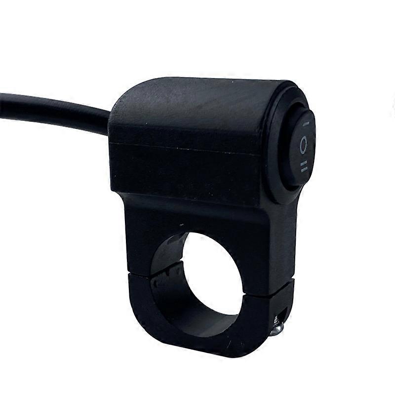 7/8'' 22cm Plastic Motorcycle Handlebar Headlight Switch Three-position Waterproof Switch 12V Fog Spotlight Retro Switch