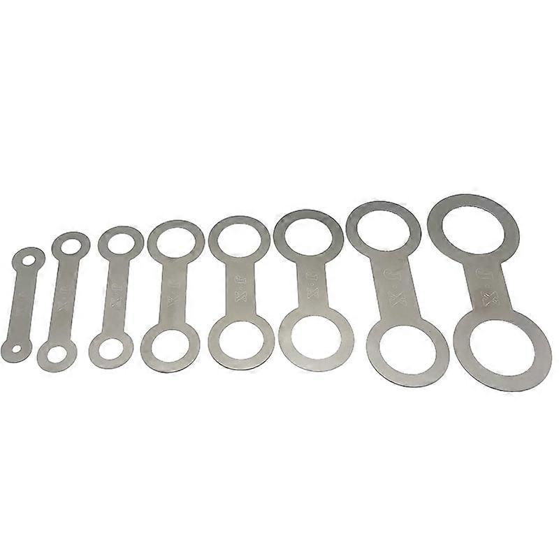 8 piece saxophone flat pad tool stainless steel pressure pad instrument repair suitable for alto tenor soprano saxophone