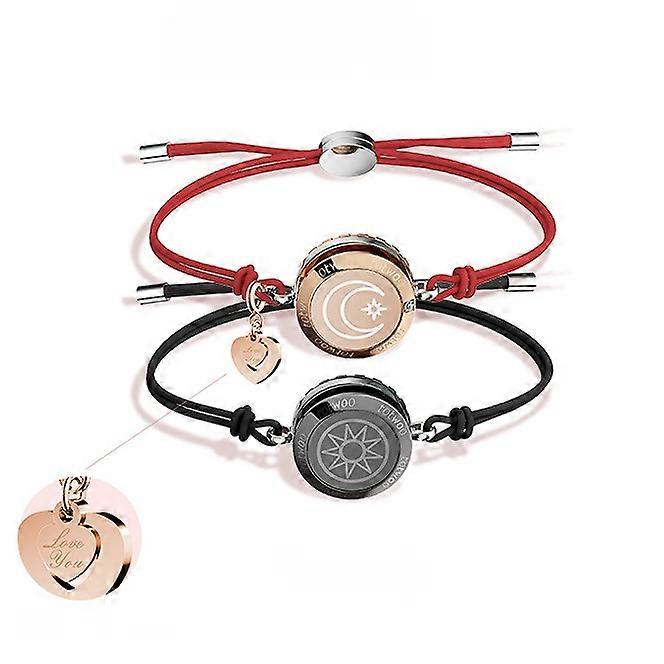 Relationship couple remote interactive sensor bracelet smart ring birthday gift