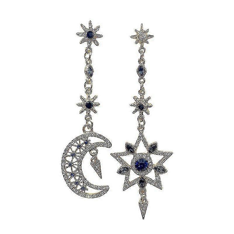1 Pair Vintage Pendant Earrings Gemstone Dangle