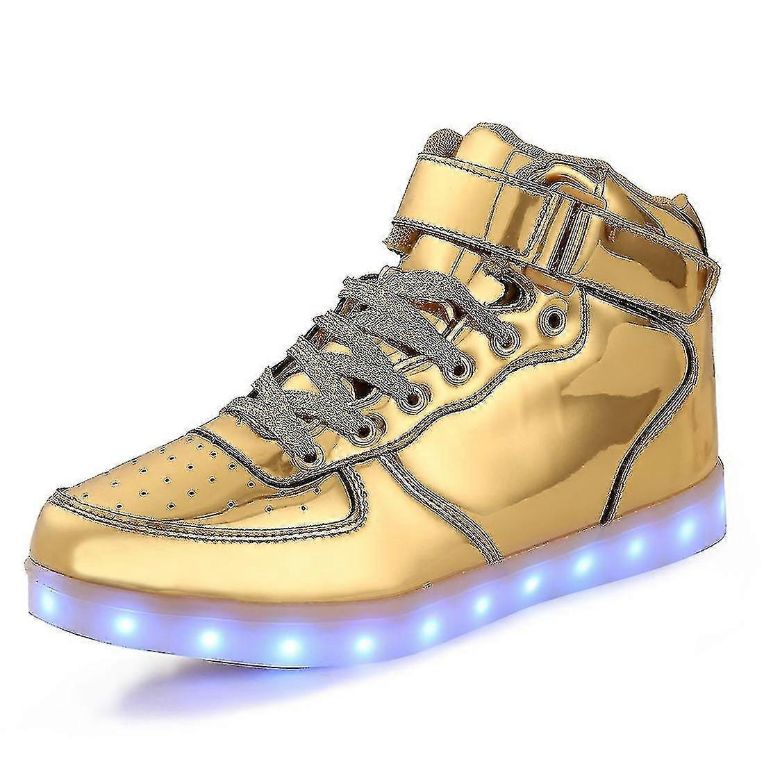 Barn Pojkar Flickor Cool Led Light Up Skor Lysande Blinkande Tränare Sneakers Gåva
