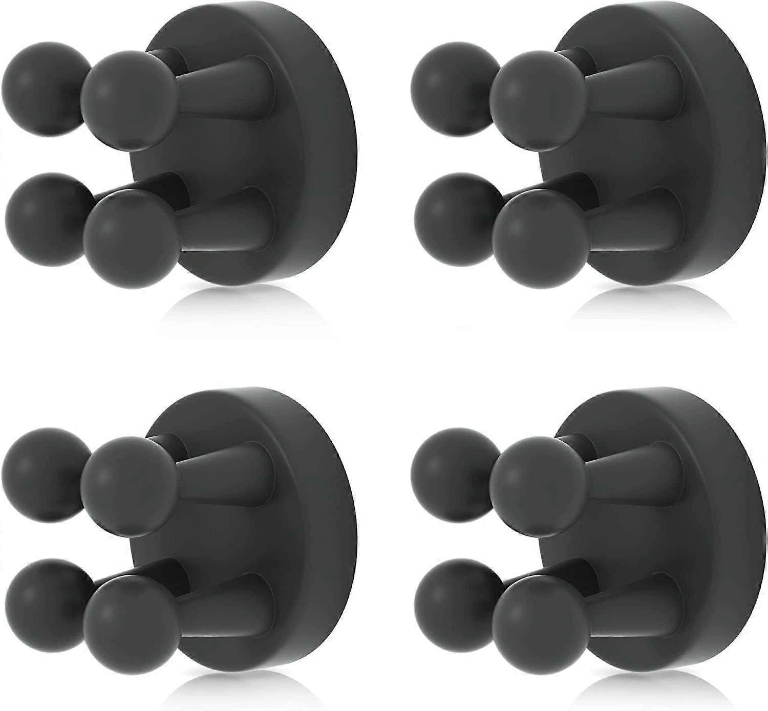 4 pcs Silicone Toothbrush Holder Multi-Function Hook Waterproof self Adhesive Single Toothbrush Hook Plug Holder