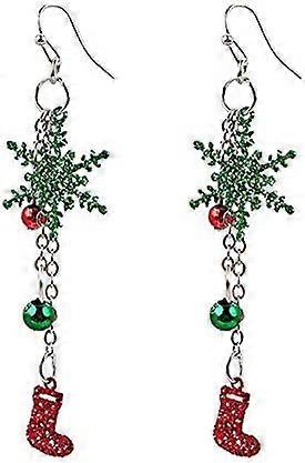 Gaver strømper juletre snøfnugg søt rød grønn