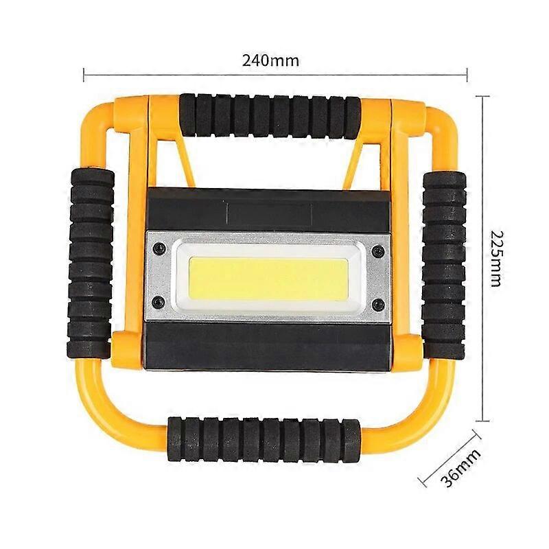 Portable Work Light Portable Spotlight Cob Work Lamp Rechargeable Flashlight Waterproof Camping Lamp Searchlight