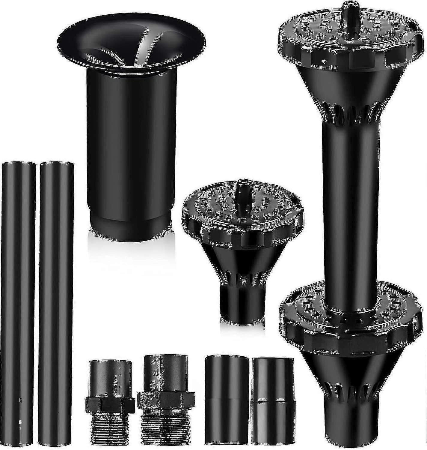 Fountain Nozzle Kit Plastic Fountain Water Spray Heads For Small Ponds In 3 Fountain Patterns: Blossom, Mushroom And Two-tier Patterns ( Size L)