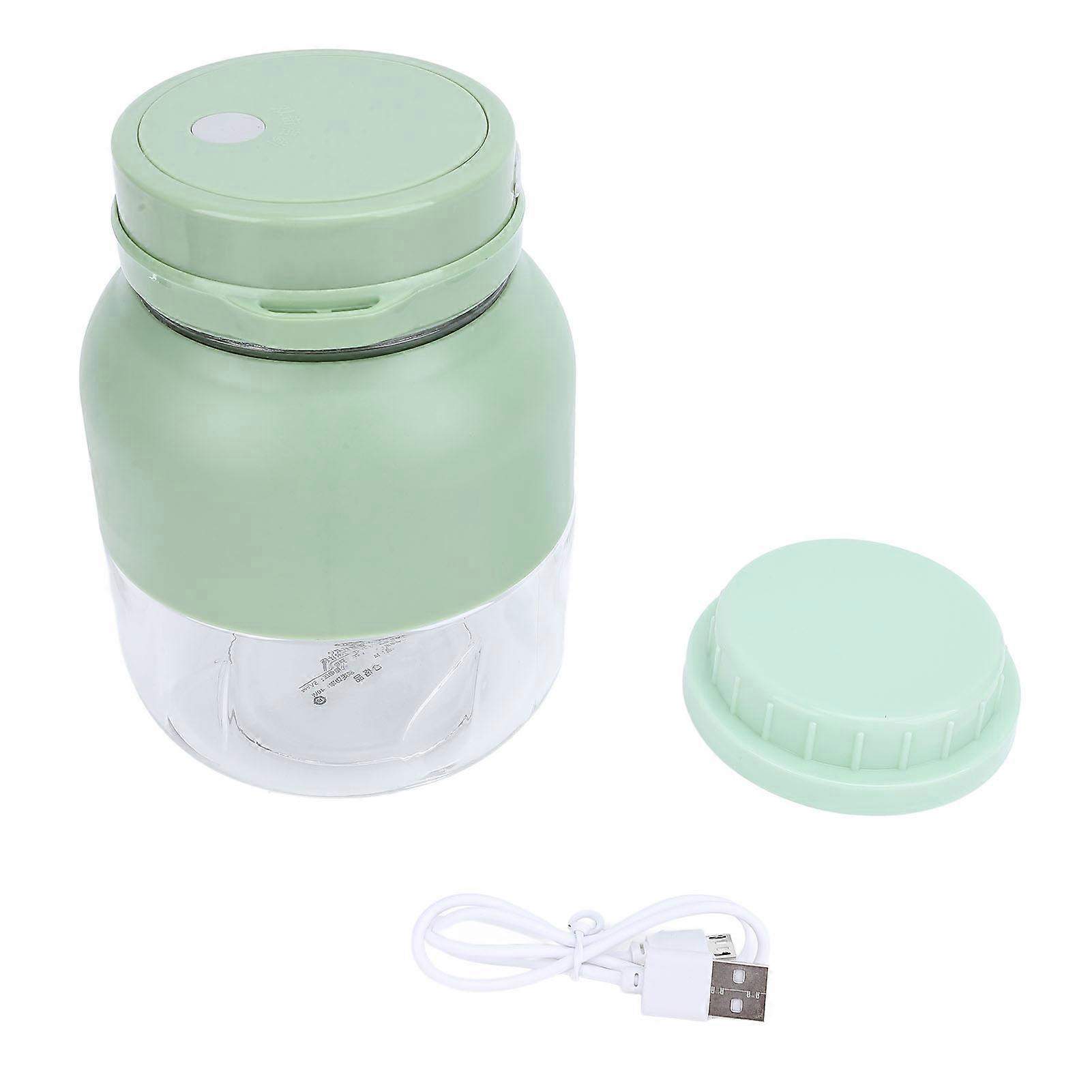 Portable Large Capacity Electric Juice Blender with Lid 10 Blade Cordless Rechargeable Juicer Cup for Travel and Work