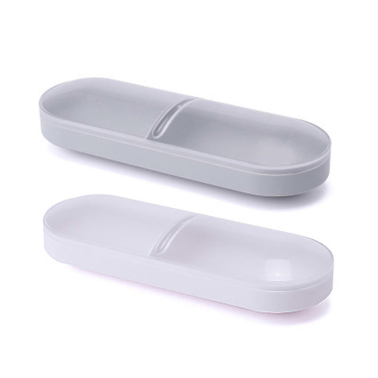 2Pcs Swab Storage Box Portable Cotton Pad Storage Case Transparent Cosmetic Organizer for Travel Home Jikaixiang