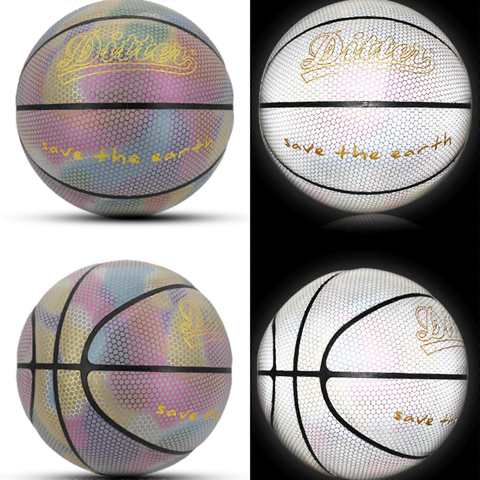 Holographic Glowing Reflective Basketball Take Selfies Party Prop