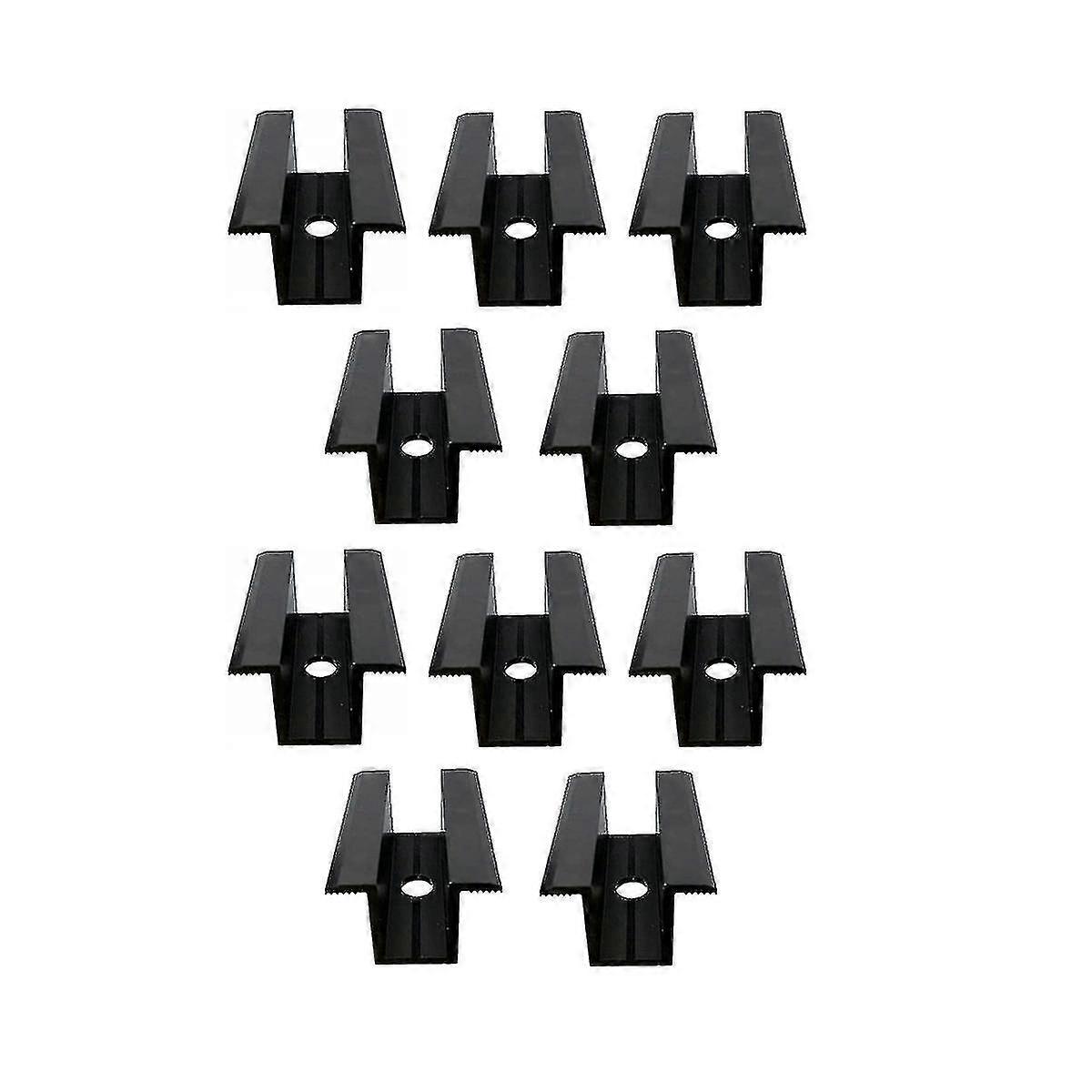 10 X Centre Clamp Pv Solar Panels, Black, Module Clamp For All Frame Heights, Solar Panels Bracket A
