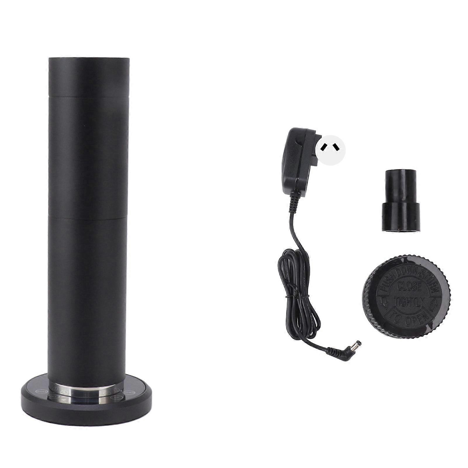 120ml Essential Oil Diffusers Cylinder Aromatherapy Oil Diffuser With Nebulizing Diffusion System For Home Spa Office 100?240V Black AU Plug