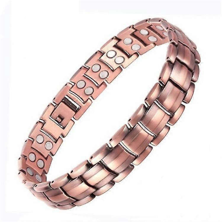 Men's Bracelet Magnetic Therapy Arthritis Pain Relief Pure Solid Copper Bangle