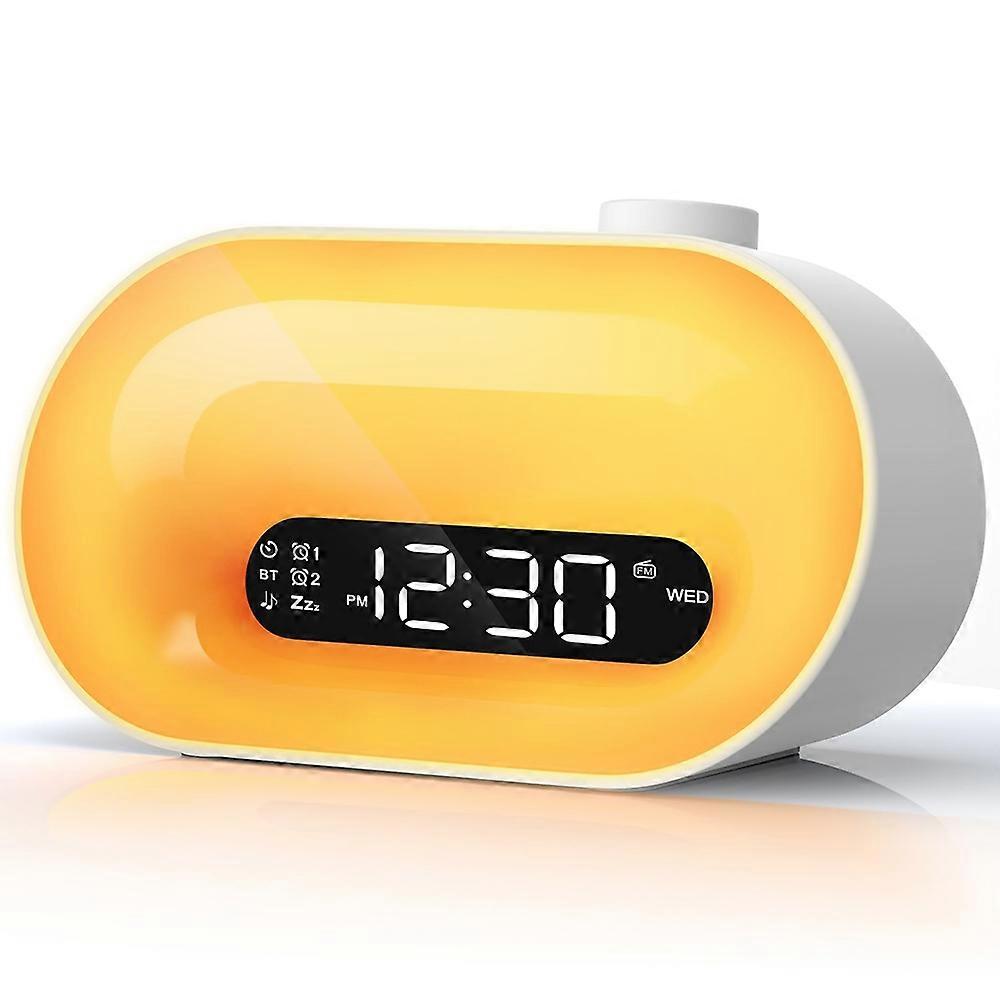 BL10 Smart Sleep Aid Wake Up Wekker Multifunctionele Bluetooth-luidspreker RGB Sfeerlicht - US