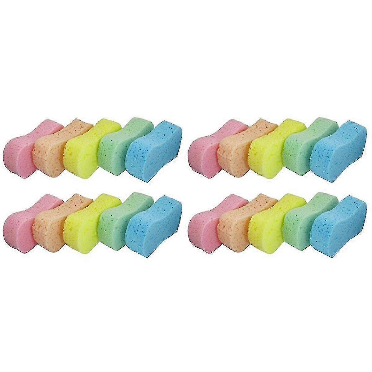 20 Stück Autowaschschwämme mit Knochendesign zum Polieren poröser Oberflächen