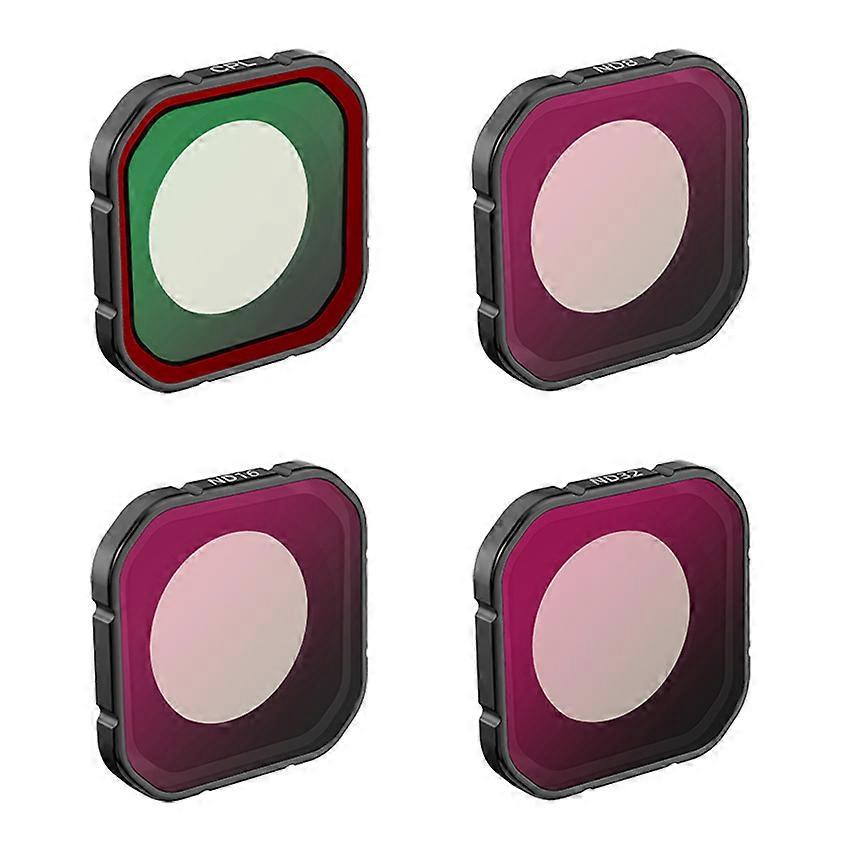 Sports Camera Filters ND Light Reduction CPL Polarizer Accessories for Insta360 Ace Pro 2 (CPL+ND8/16/32 Filters 4PCS/Set)