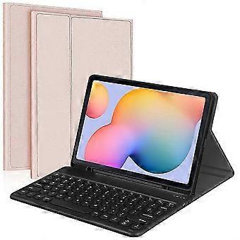 For Samsung Galaxy Tab S6 (SM-T860 / T865 / T867) Detachable Bluetooth Keyboard Leather Cover with S