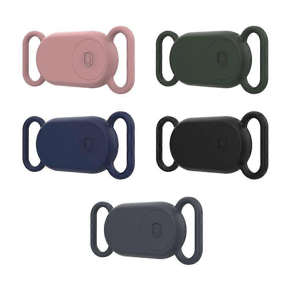 2Pcs Silicone Protective Case Compatible Samsung Smart Tag 2 Low-profile Design Scratch-proof Pet Secure Collar Tracker Holder