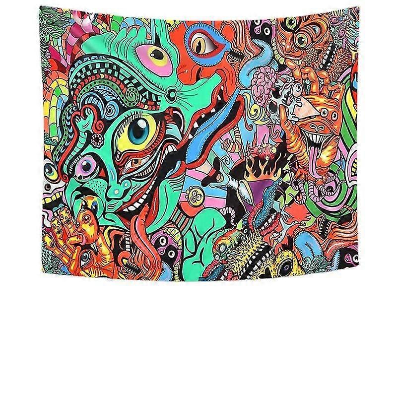 Psychedelic Colorful Hippie Abstract Wall Hanging,4654