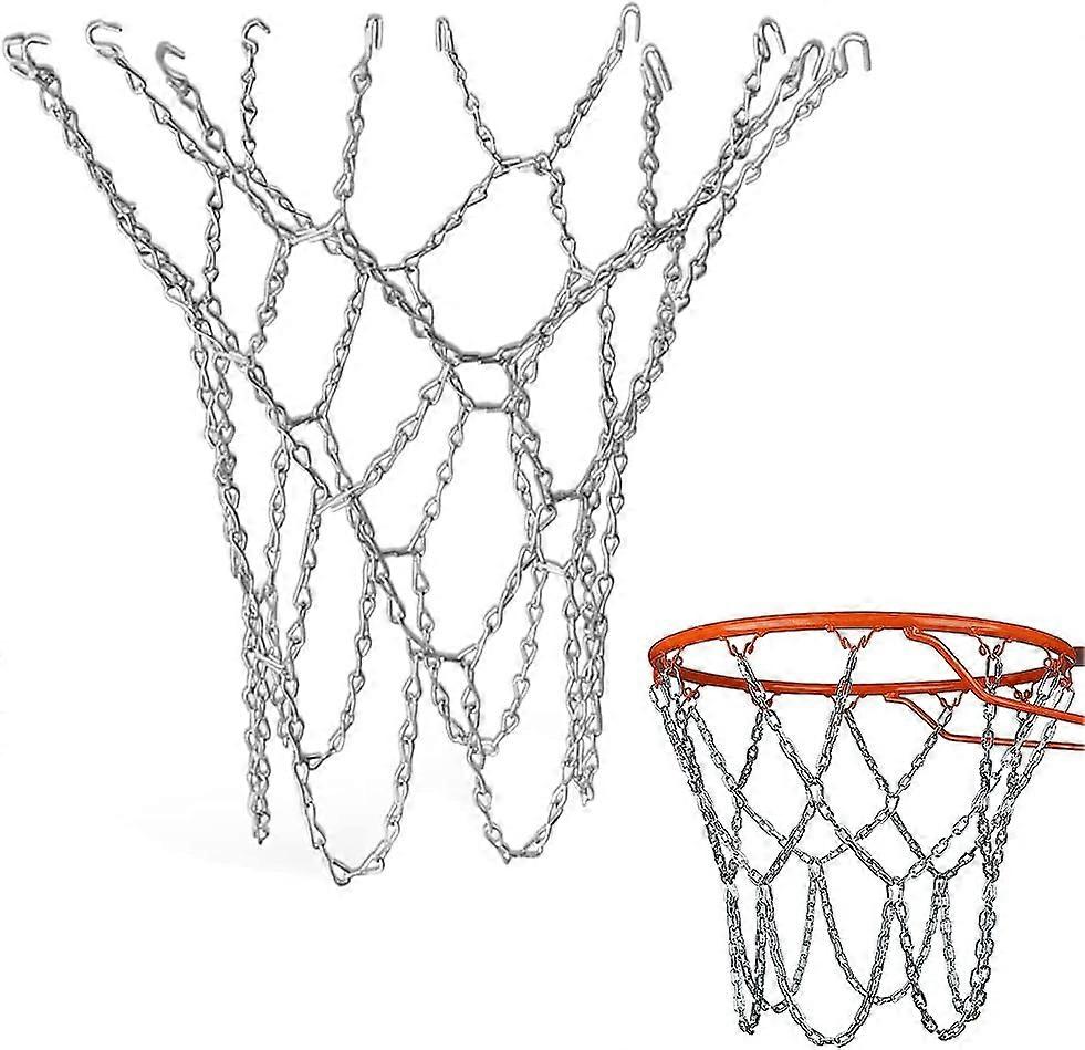 Basketball Net, Outdoor Metal Basketball Net, Galvanized Metal Basketball Net, Basketball Net with Iron Chain for Indoor or Outdoor Use