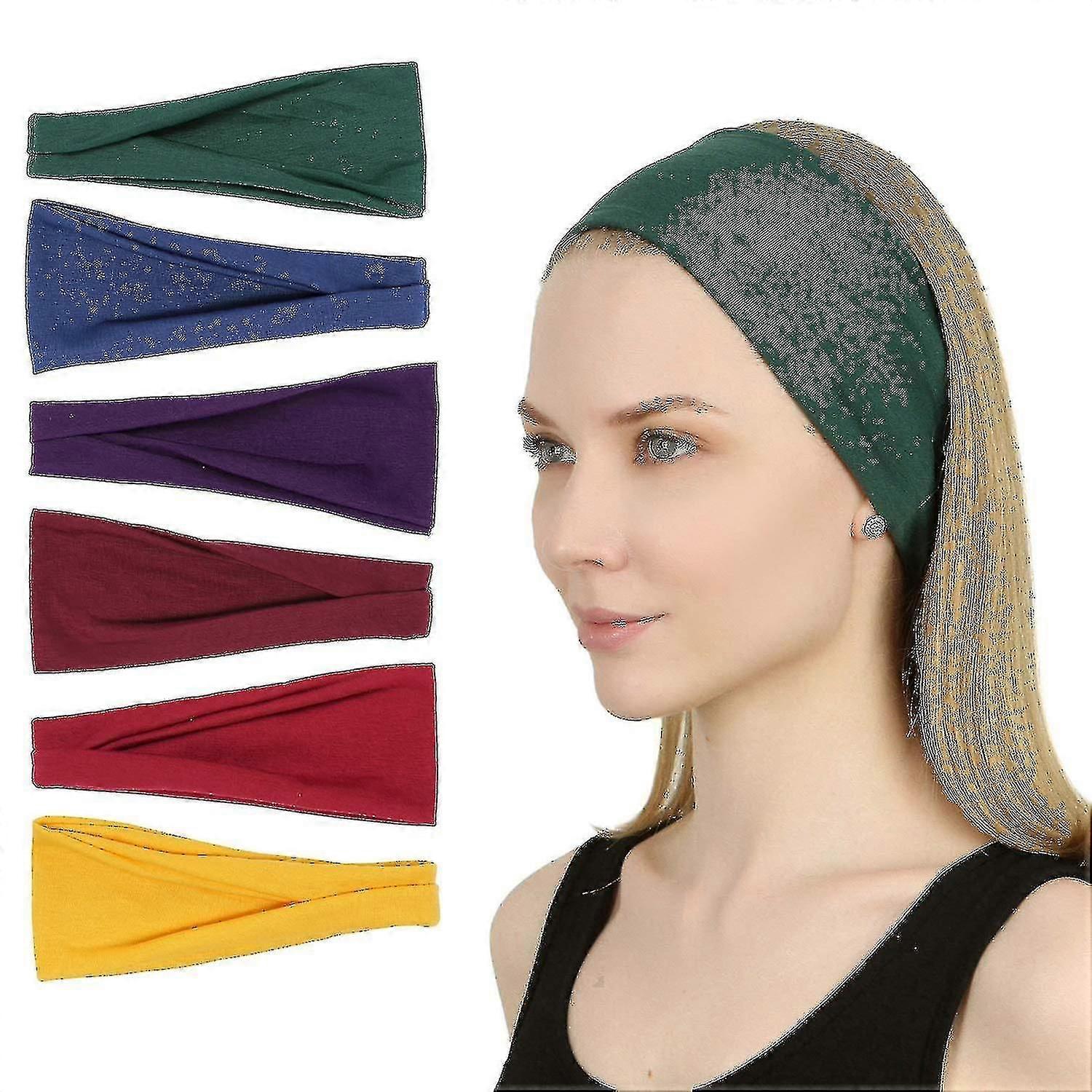 Adult's Sport Workout Headband Soft Elastic