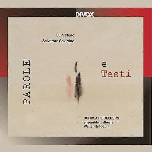 Salvatore Sciarrino Luigi NonoSalvatore Sciarrino Parole E Testi CD (2020)