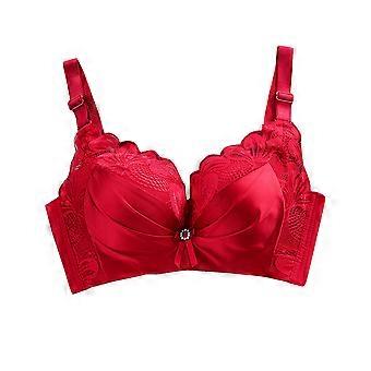 Femmes Sexy Réglable Dentelle Push Up Soutien-gorge Culotte Sous-vêtements Ensemble Boucle Bralette (Bourgogne 38/85)