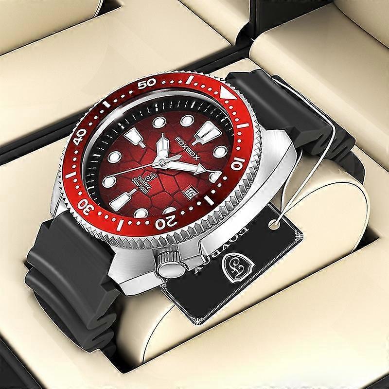 Foxbox Fb0025 Luminous Waterproof Rotatable Watch Red