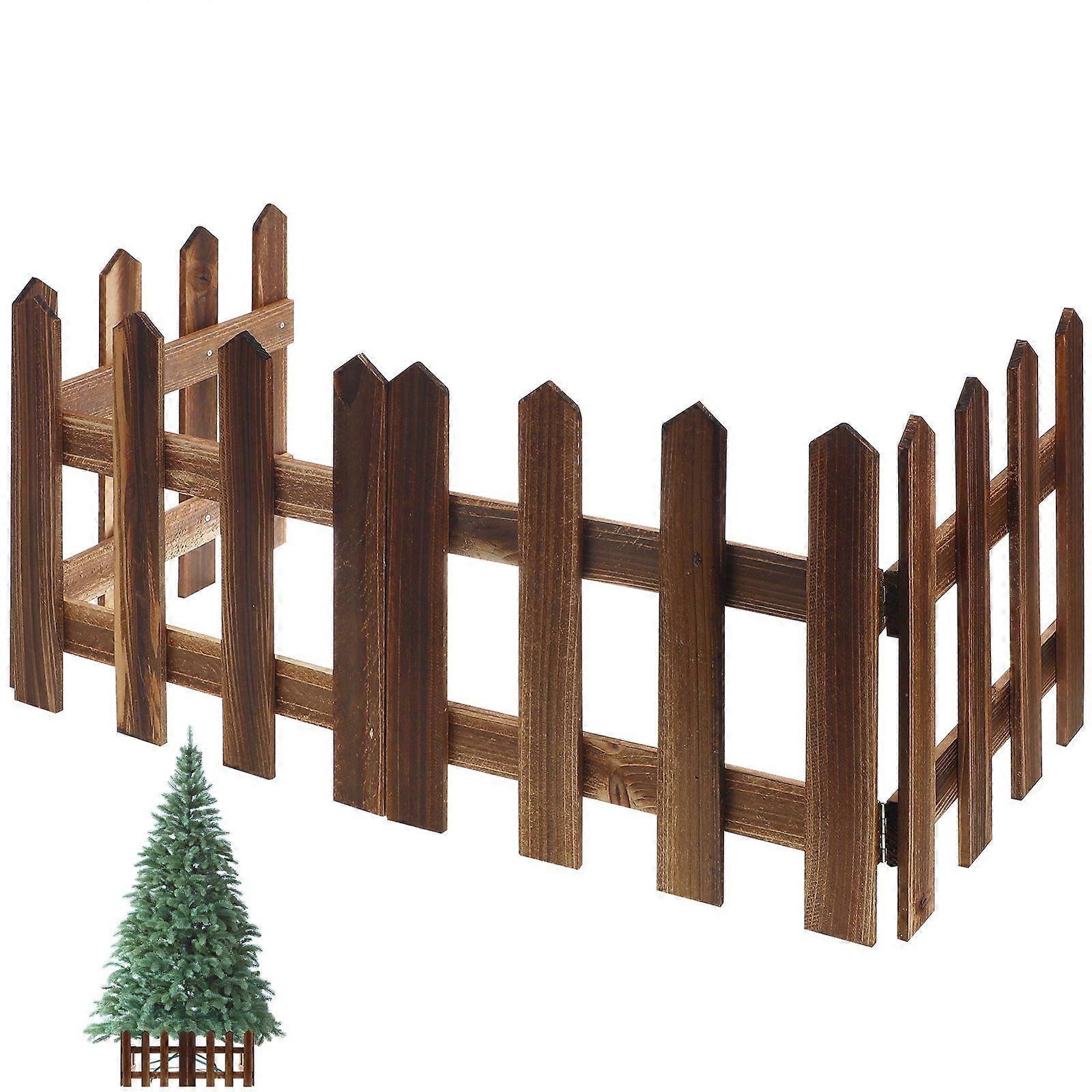 Outdoor DIY Decorative Fence Garden Parapet Balcony Fence Garden Wood Fence