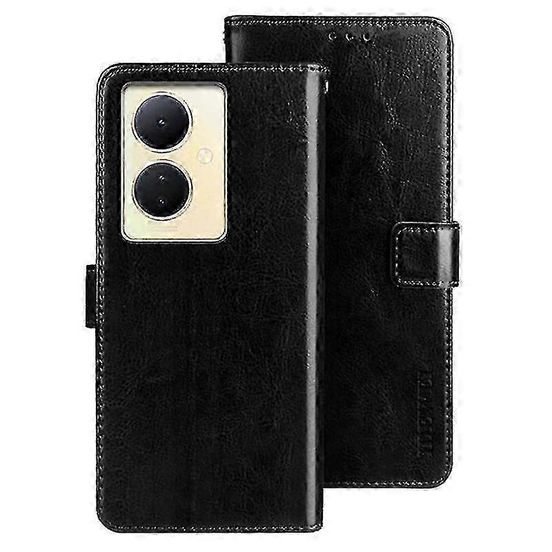 ل vivo V29 Lite 5G محفظة جلدية حقيبة مجنون حصان نسيج حامل مضاد لبصمات الأصابع غطاء الهاتف f74