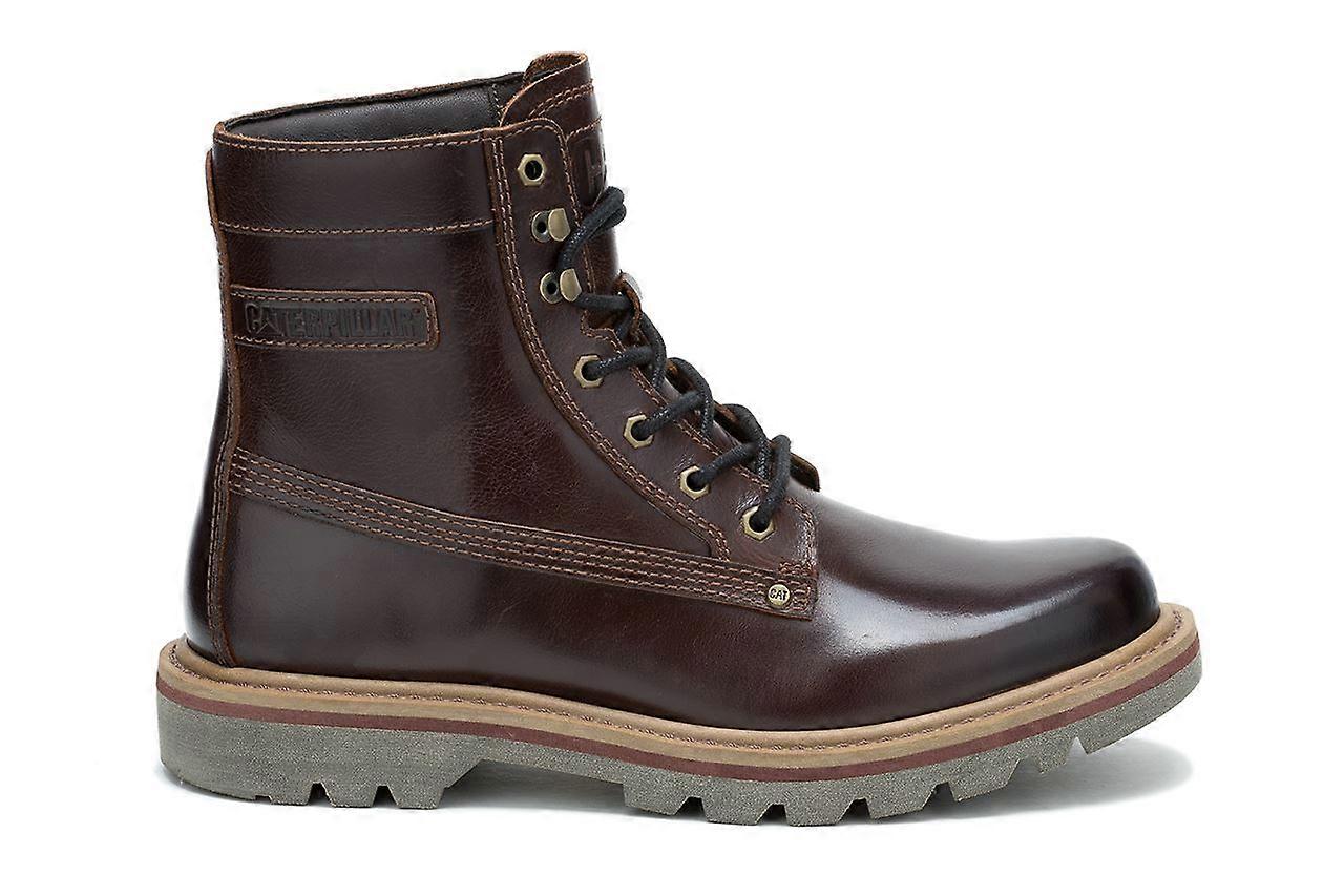 CAT Caterpillar Colorado Grader Waterproof Brown Leather Hiking Ankle Boots