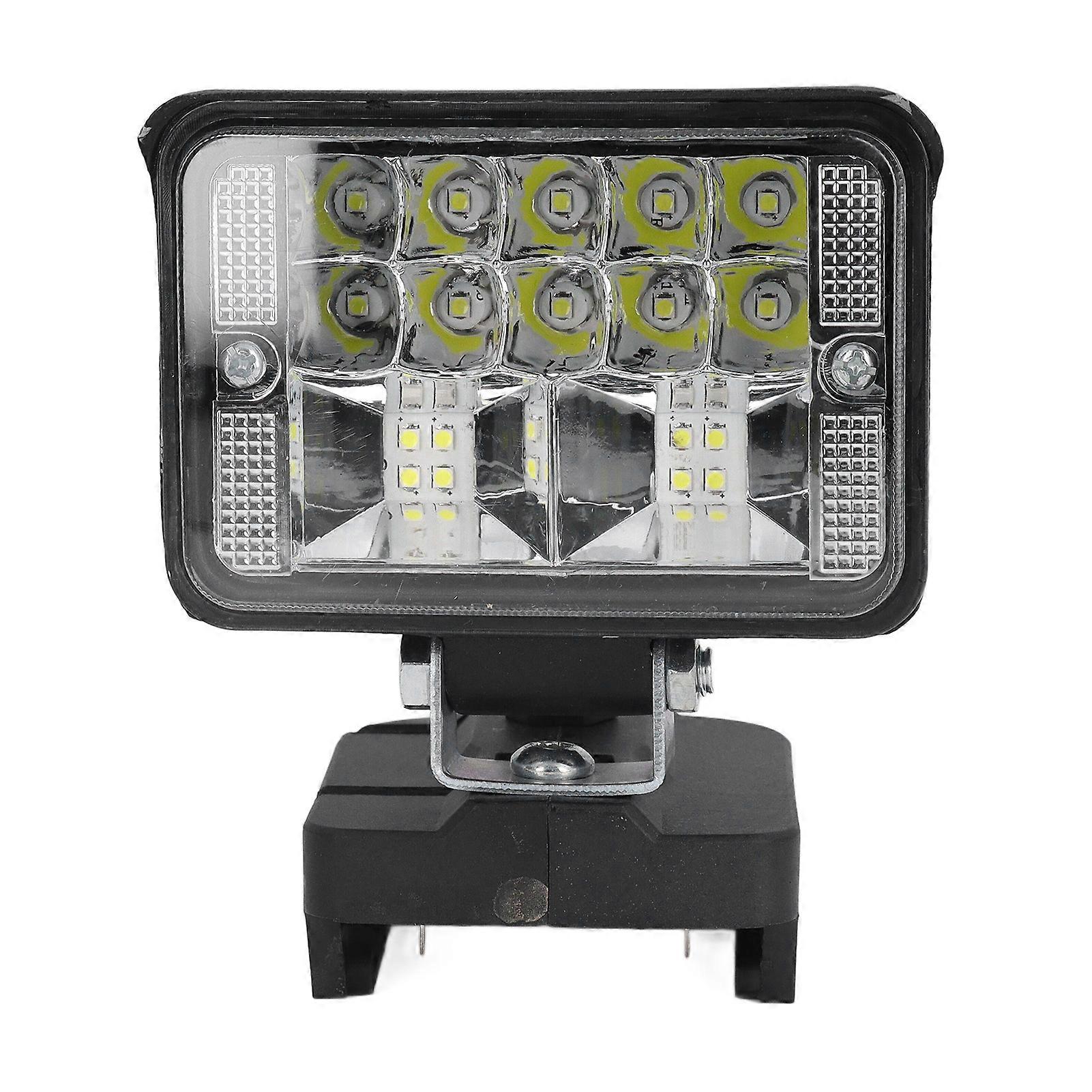 Portable LED Work Light Rechargeable 18V Lithium High Brightness 3in 8W 2400lm Cordless Flood Light for Outdoor Camping